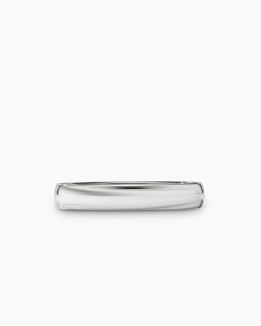 Streamline® Band Ring in 18K White Gold, 4mm