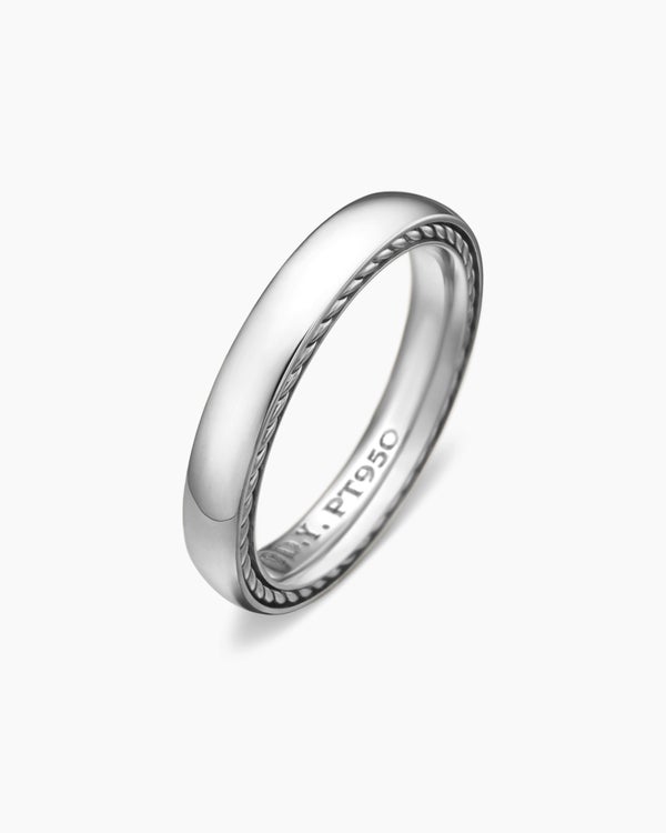 Streamline Band Ring in Platinum, 4mm