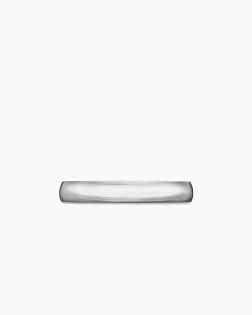 Anneau Streamline en platine, 4 mm