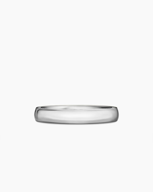 Mens Streamline Band Ring in Platinum, 4mm