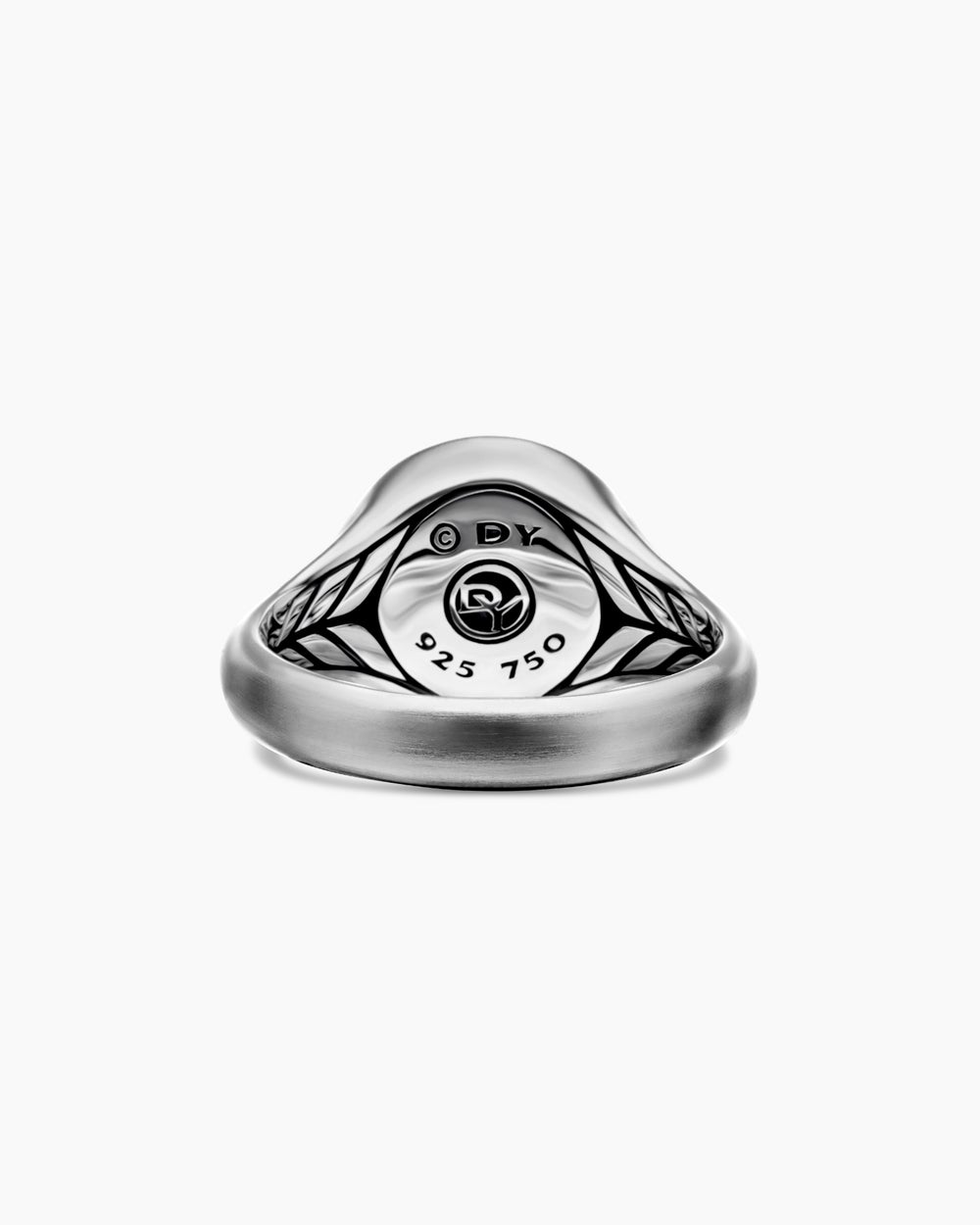 Bague pour auriculaire Lion Petrvs en argent sterling avec or jaune 18 carats, 15 mm hommes