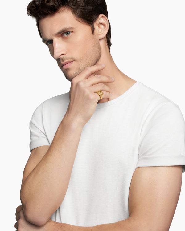 Petrvs Horse Pinky Ring in 18K Yellow Gold, 14.8mm