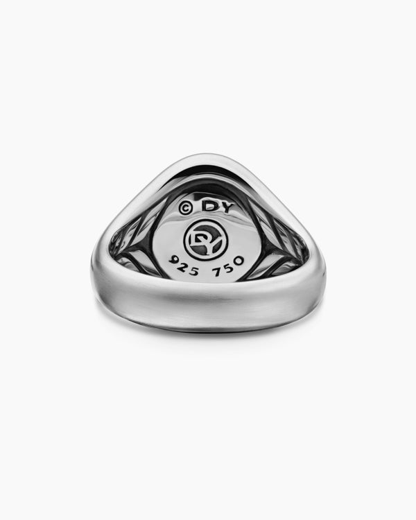 Bague pour auriculaire Abeille Petrvs en argent sterling avec or jaune 18 carats, 15,5 mm