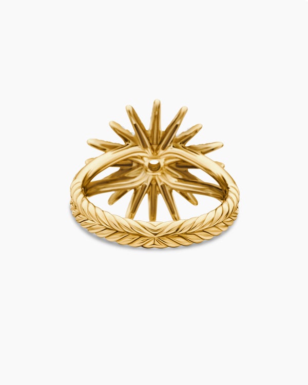 Starburst Ring in 18K Yellow Gold with Diamonds, 20mm