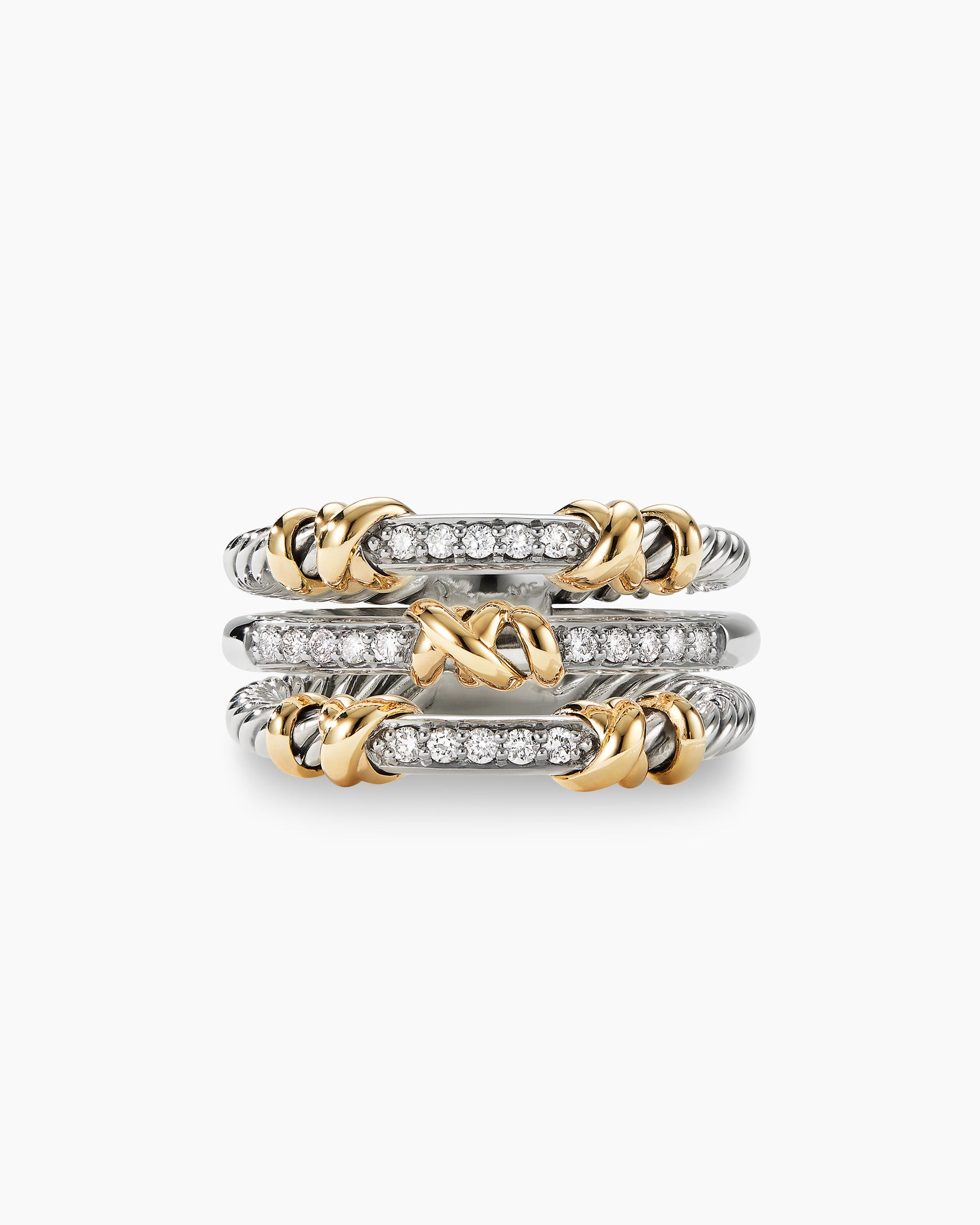 PETIT ESSENTIAL V SET OF 3 RINGS ❤ liked on Polyvore featuring jewelry,  rings and wrap rings