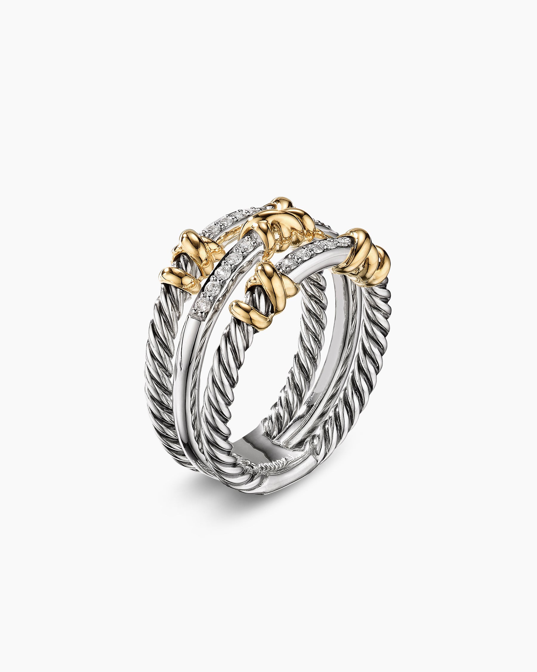 PETIT ESSENTIAL V SET OF 3 RINGS ❤ liked on Polyvore featuring jewelry,  rings and wrap rings