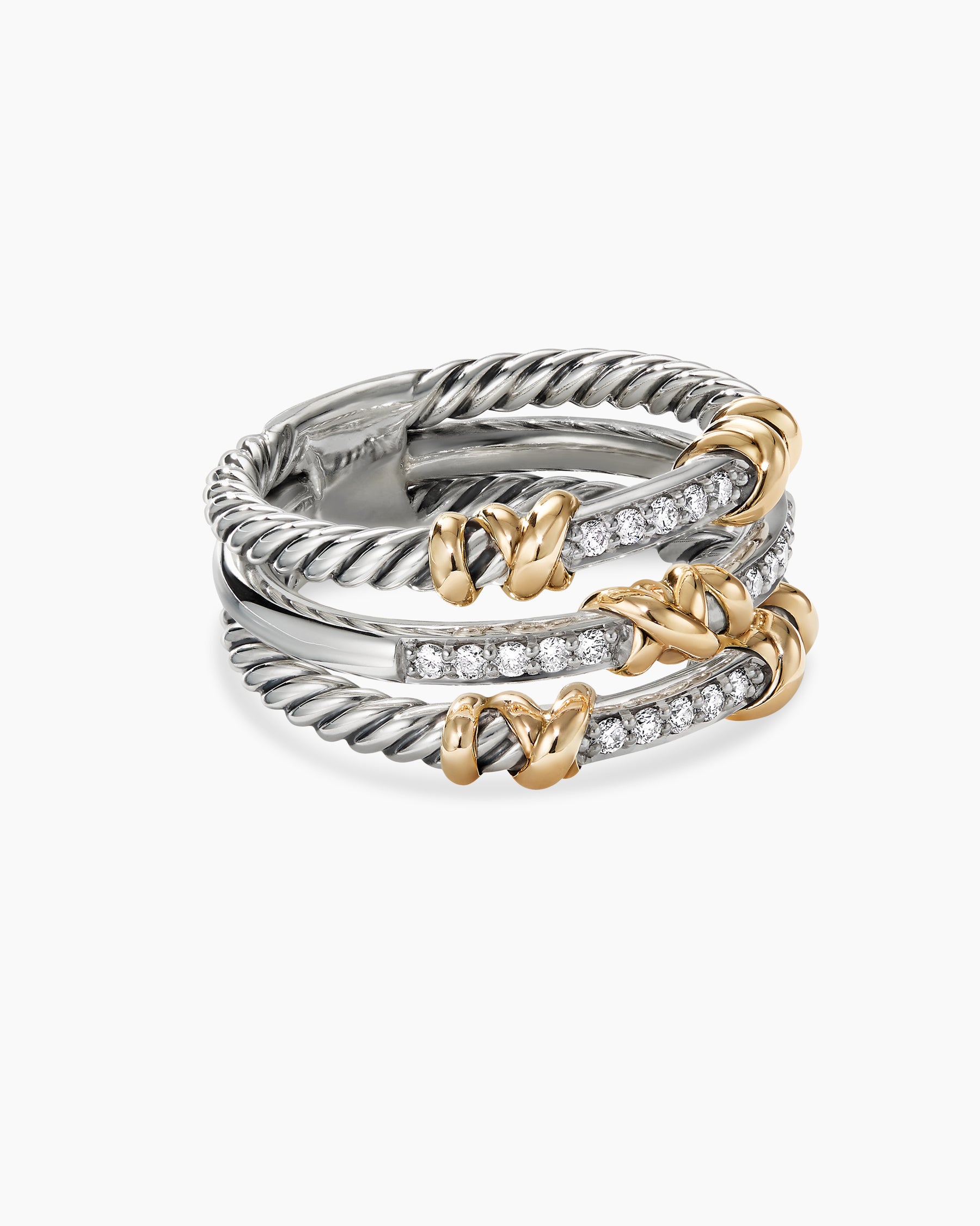 PETIT ESSENTIAL V SET OF 3 RINGS ❤ liked on Polyvore featuring jewelry,  rings and wrap rings