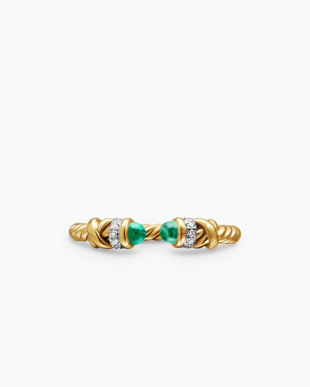 Womens Petite Helena Ring in 18K Yellow Gold with Diamonds, 2.5mm