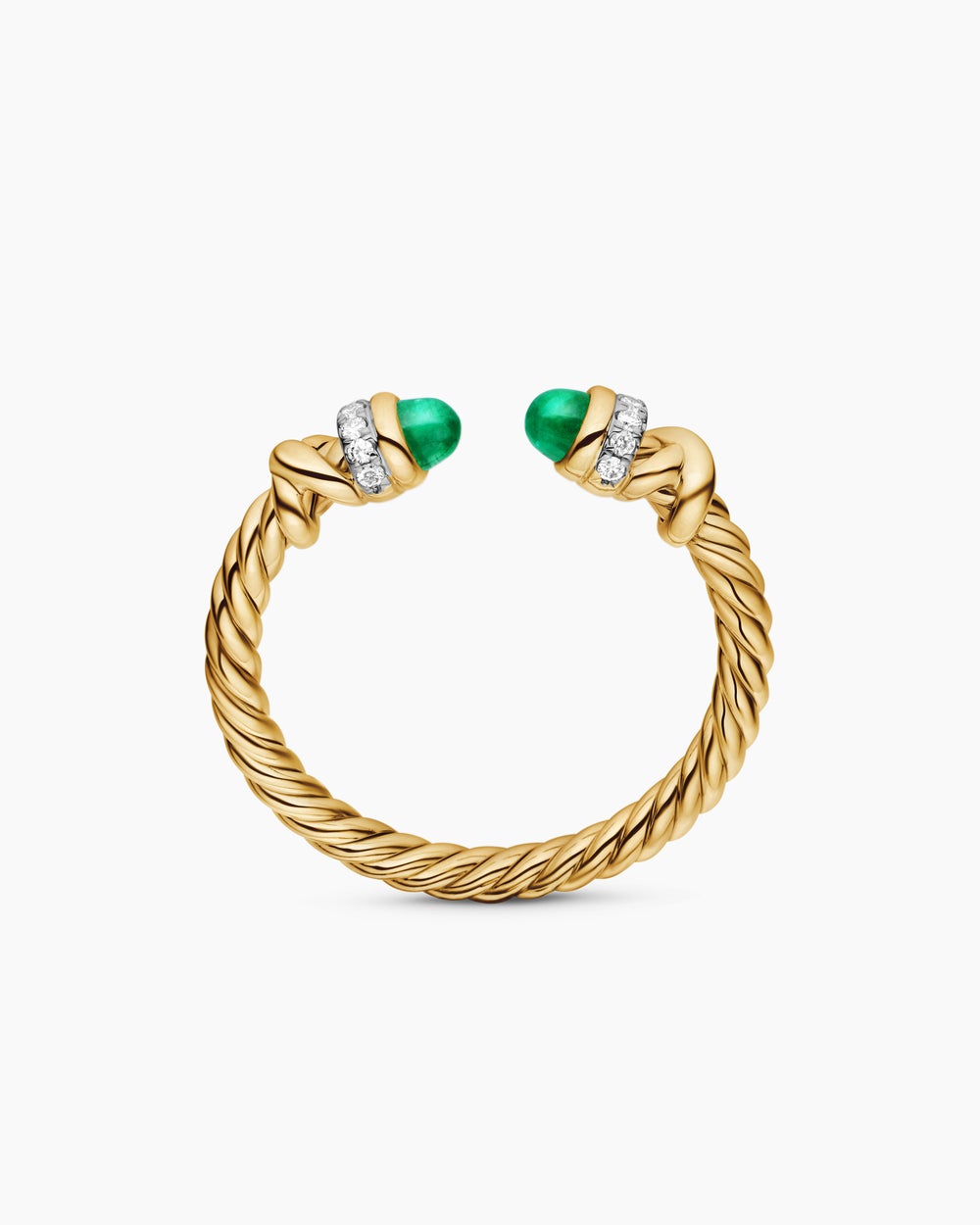 Womens Petite Helena Ring in 18K Yellow Gold with Diamonds, 2.5mm