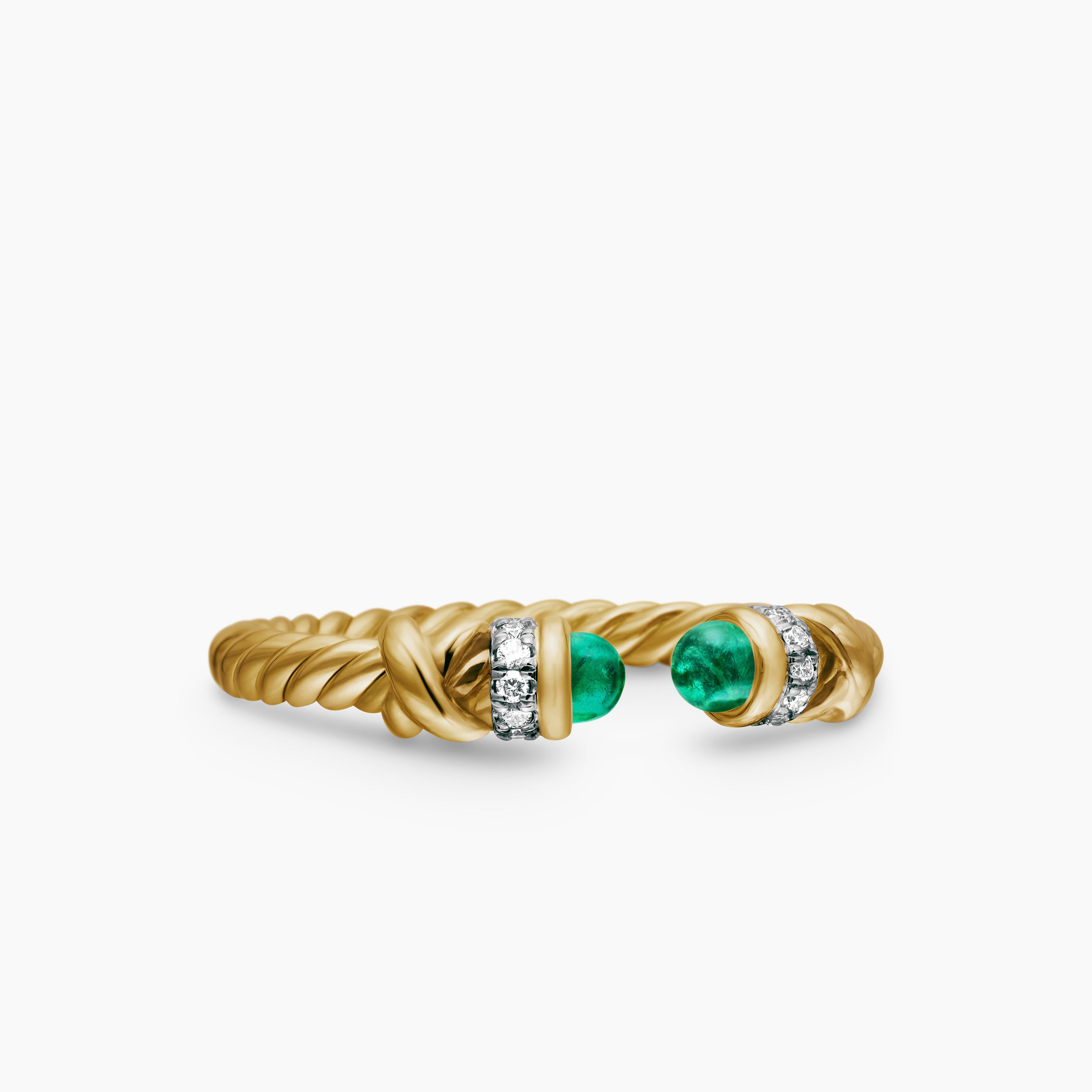 Womens Petite Helena Ring in 18K Yellow Gold with Diamonds, 2.5mm