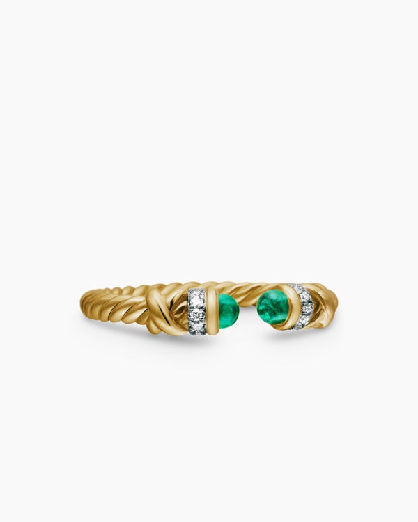 Petite Helena Ring in 18K Yellow Gold with Diamonds, 2.5mm