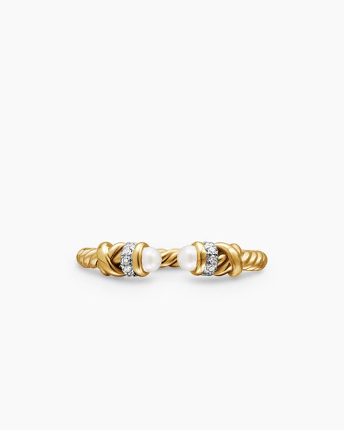 Womens Petite Helena Ring in 18K Yellow Gold with Diamonds, 2.5mm