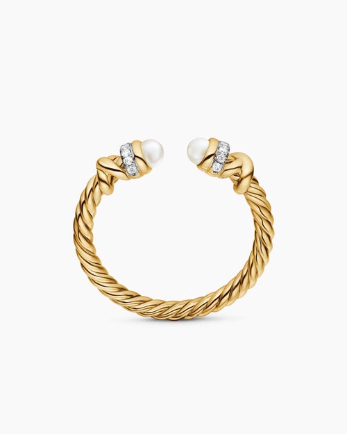 Bague Petite Helena en or jaune 18 carats avec diamants, 2,5 mm