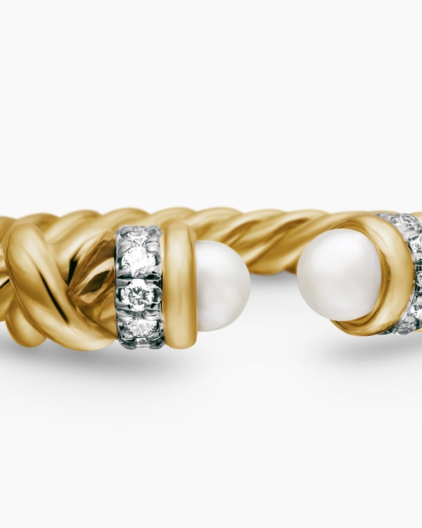 Bague Helena de petite taille en or jaune 18 carats avec diamants, 2,5 mm