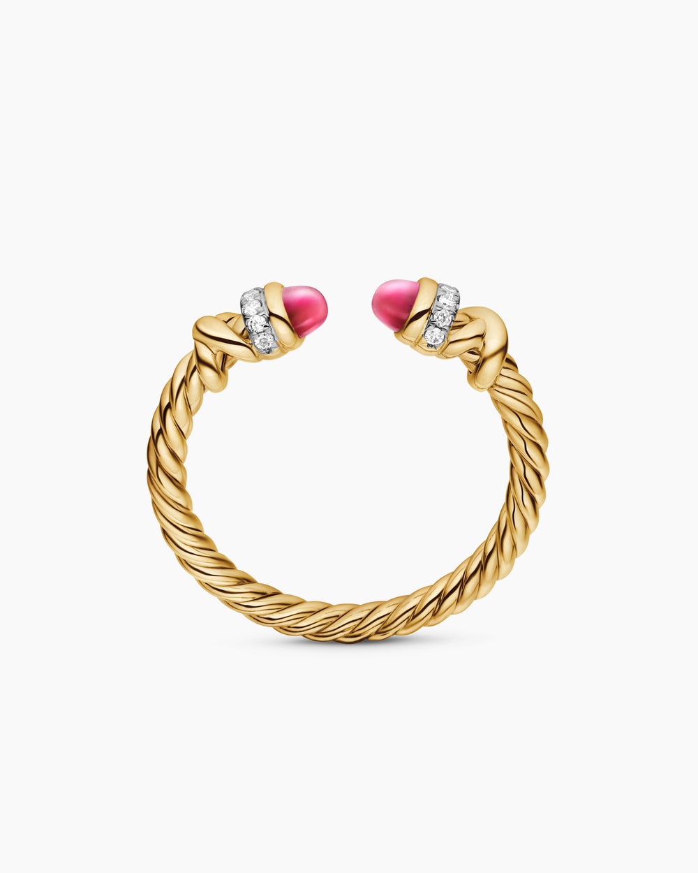 Womens Petite Helena Ring in 18K Yellow Gold with Diamonds, 2.5mm