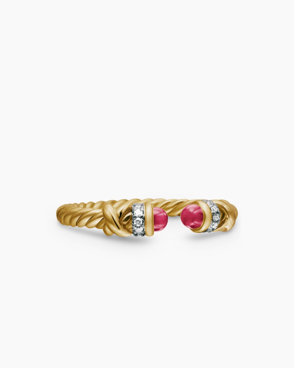 Womens Petite Helena Ring in 18K Yellow Gold with Diamonds, 2.5mm
