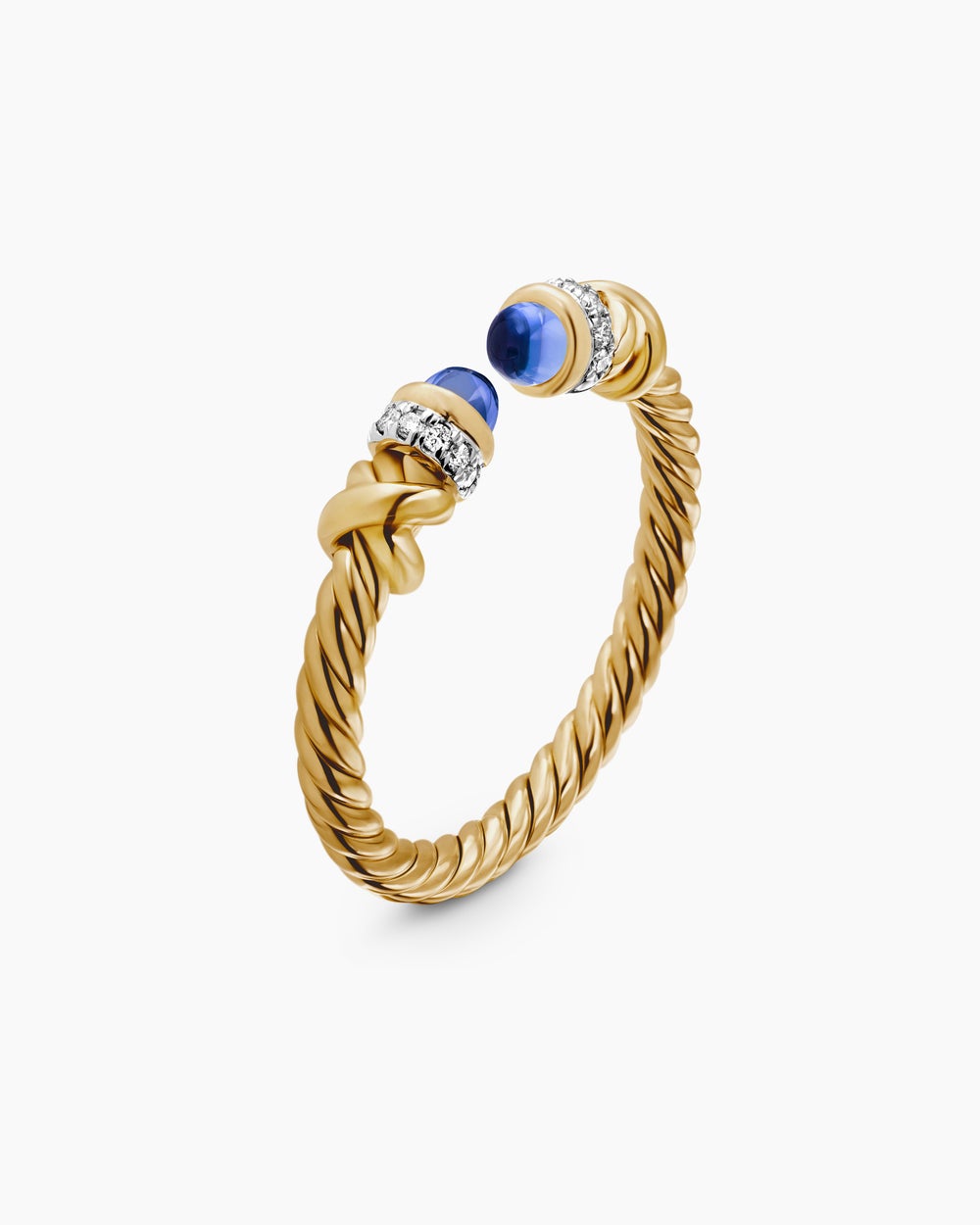 Womens Petite Helena Ring in 18K Yellow Gold with Diamonds, 2.5mm