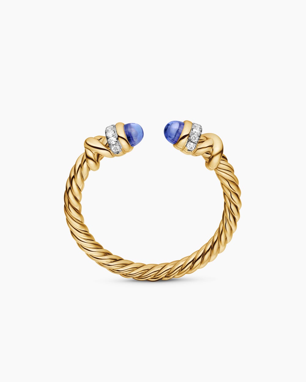 Womens Petite Helena Ring in 18K Yellow Gold with Diamonds, 2.5mm