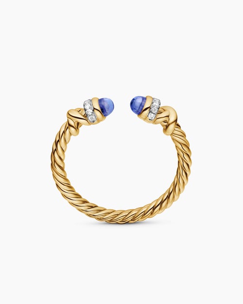 Womens Petite Helena Ring in 18K Yellow Gold with Diamonds, 2.5mm