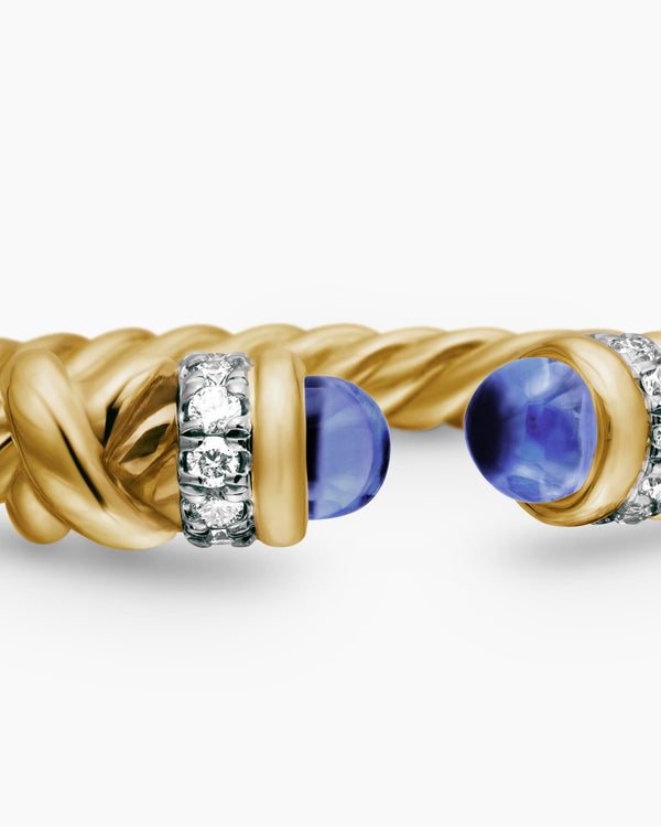 Petite Helena Ring in 18K Yellow Gold with Diamonds, 2.5mm