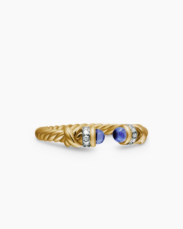 Petite Helena Ring in 18K Yellow Gold with Diamonds, 2.5mm