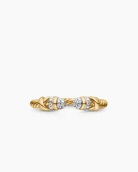 Petite Helena Open Ring in 18K Yellow Gold with Diamonds, 2.5mm