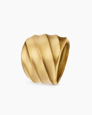 Cable Edge® Saddle Ring in 18K Yellow Gold