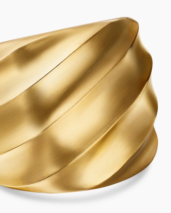 Cable Edge Saddle Ring in 18K Yellow Gold, 18.8mm