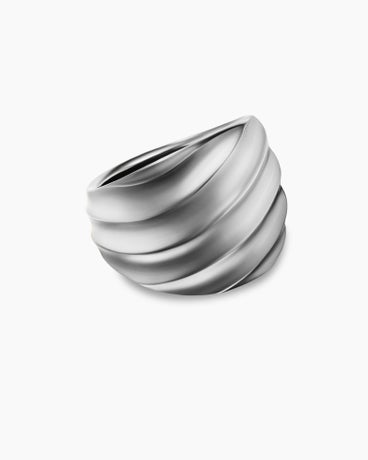 Cable Edge® Saddle Ring in Sterling Silver