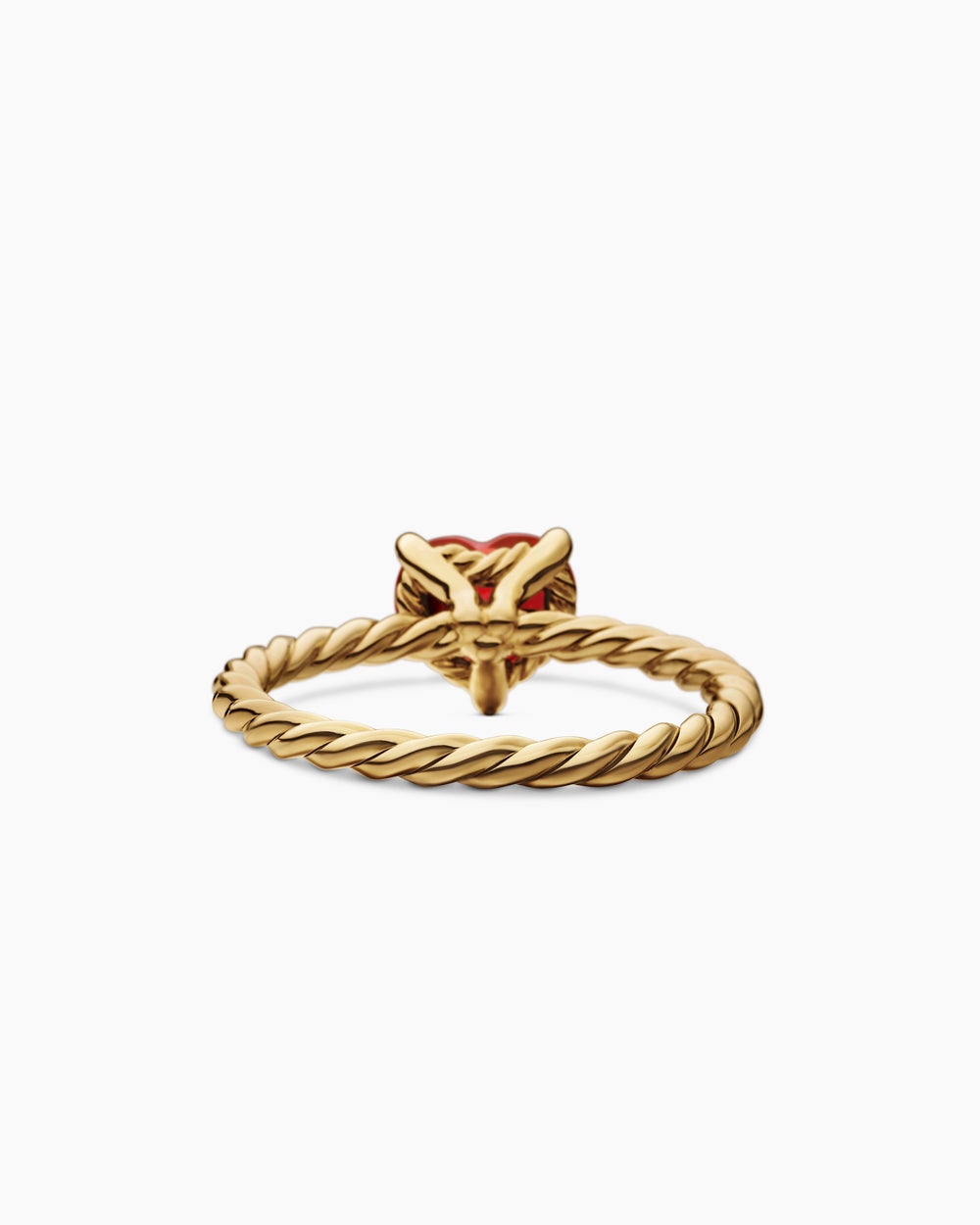 Womens Chatelaine Heart Ring in 18ct Yellow Gold, 7mm