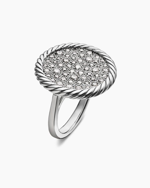 DY Elements Ring in Sterling Silver with Diamonds, 21.2mm