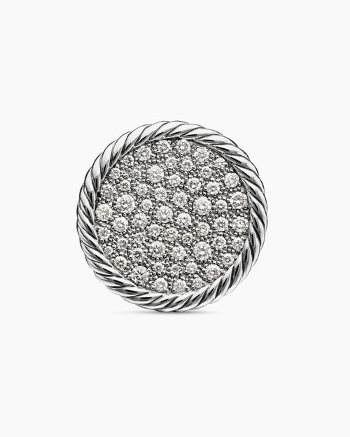 Womens DY Elements Ring in Sterling Silver with Diamonds, 21.2mm
