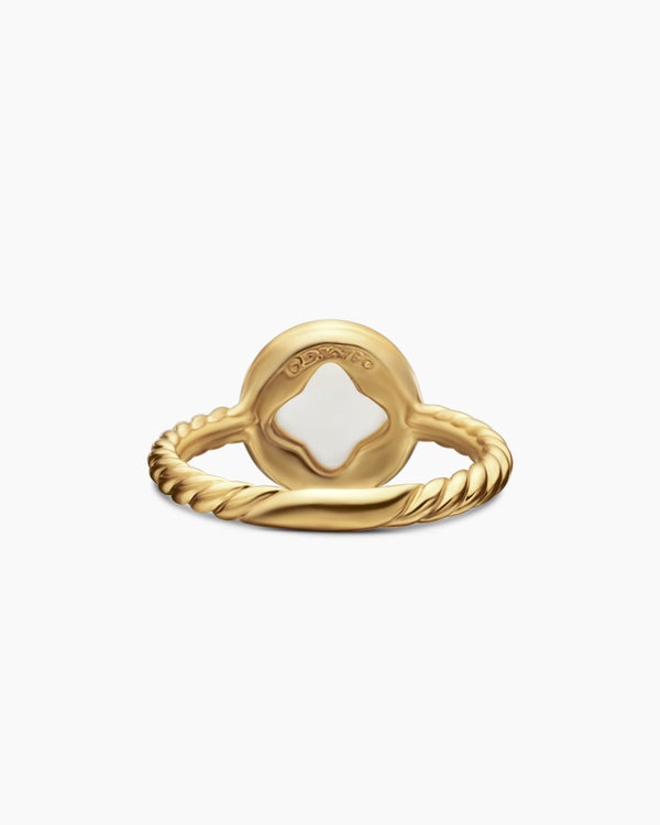 Petite DY Elements Ring in 18K Yellow Gold with Diamonds, 11.3mm