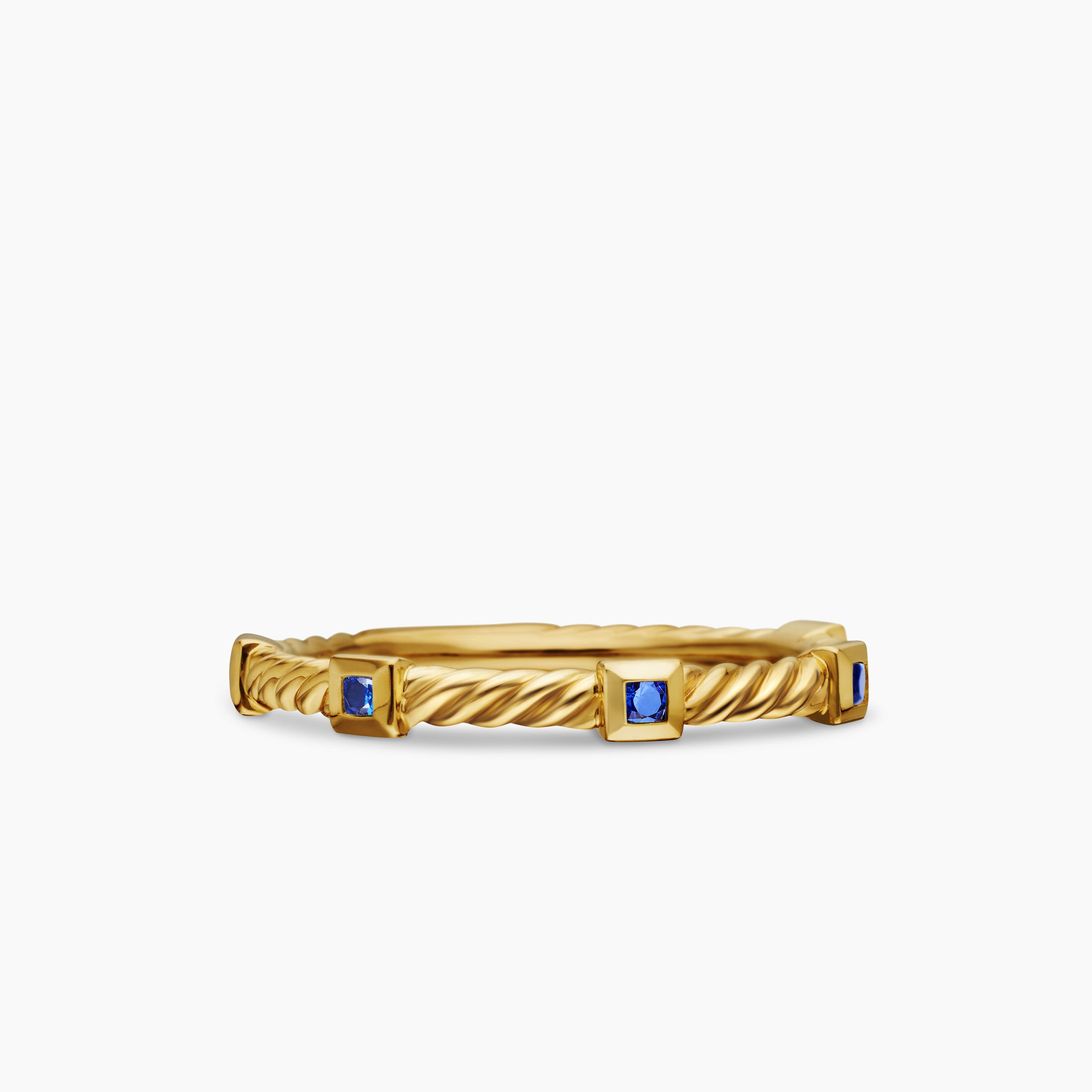 Bague Cable Collectibles superposable en or jaune 18 carats, 2 mm femme 