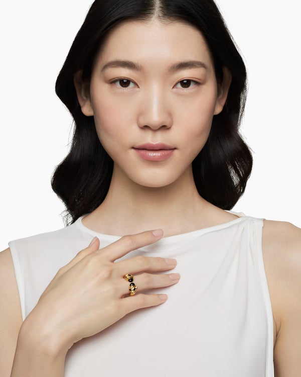 Renaissance Color Ring in 18K Yellow Gold, 9.9mm