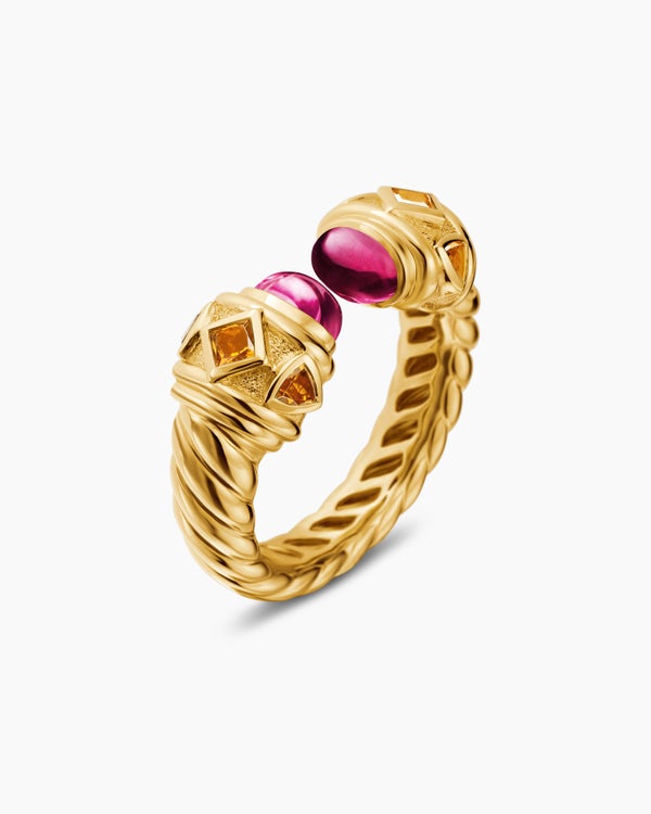 Renaissance Color Ring in 18K Yellow Gold, 9.9mm