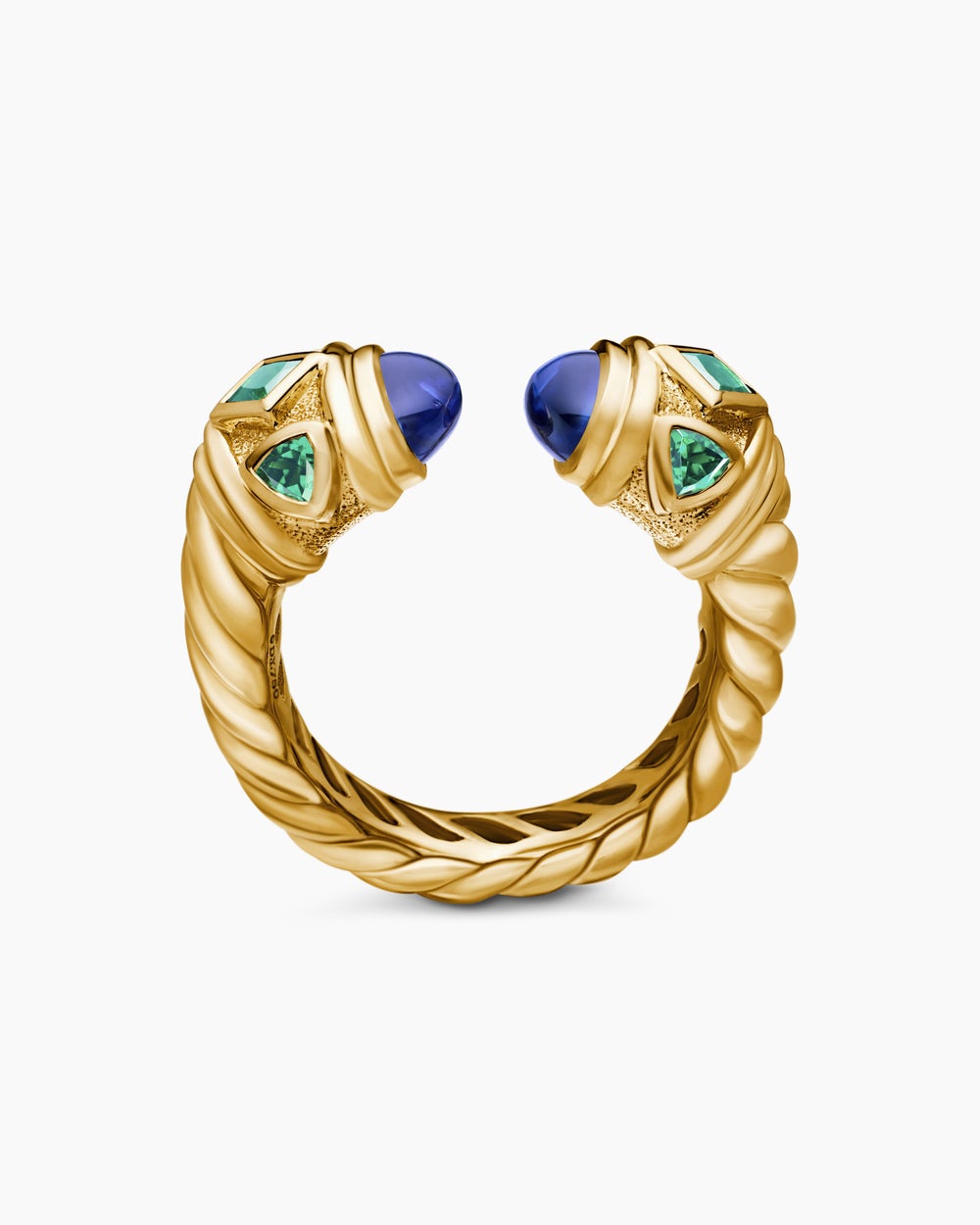 Womens Renaissance Colour Ring in 18ct Yellow Gold, 10mm