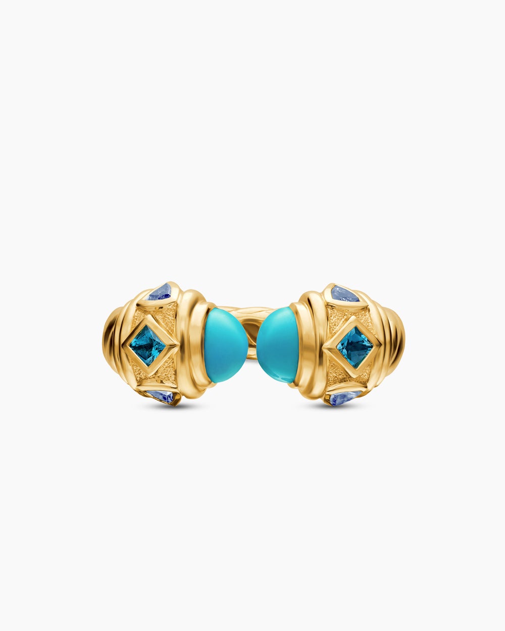 Womens Renaissance Colour Ring in 18ct Yellow Gold, 10mm