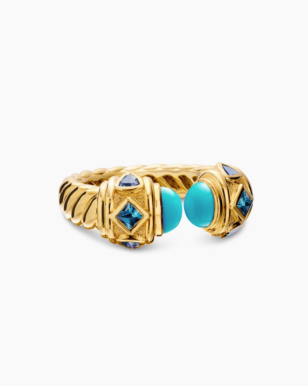 Womens Renaissance Colour Ring in 18ct Yellow Gold, 10mm
