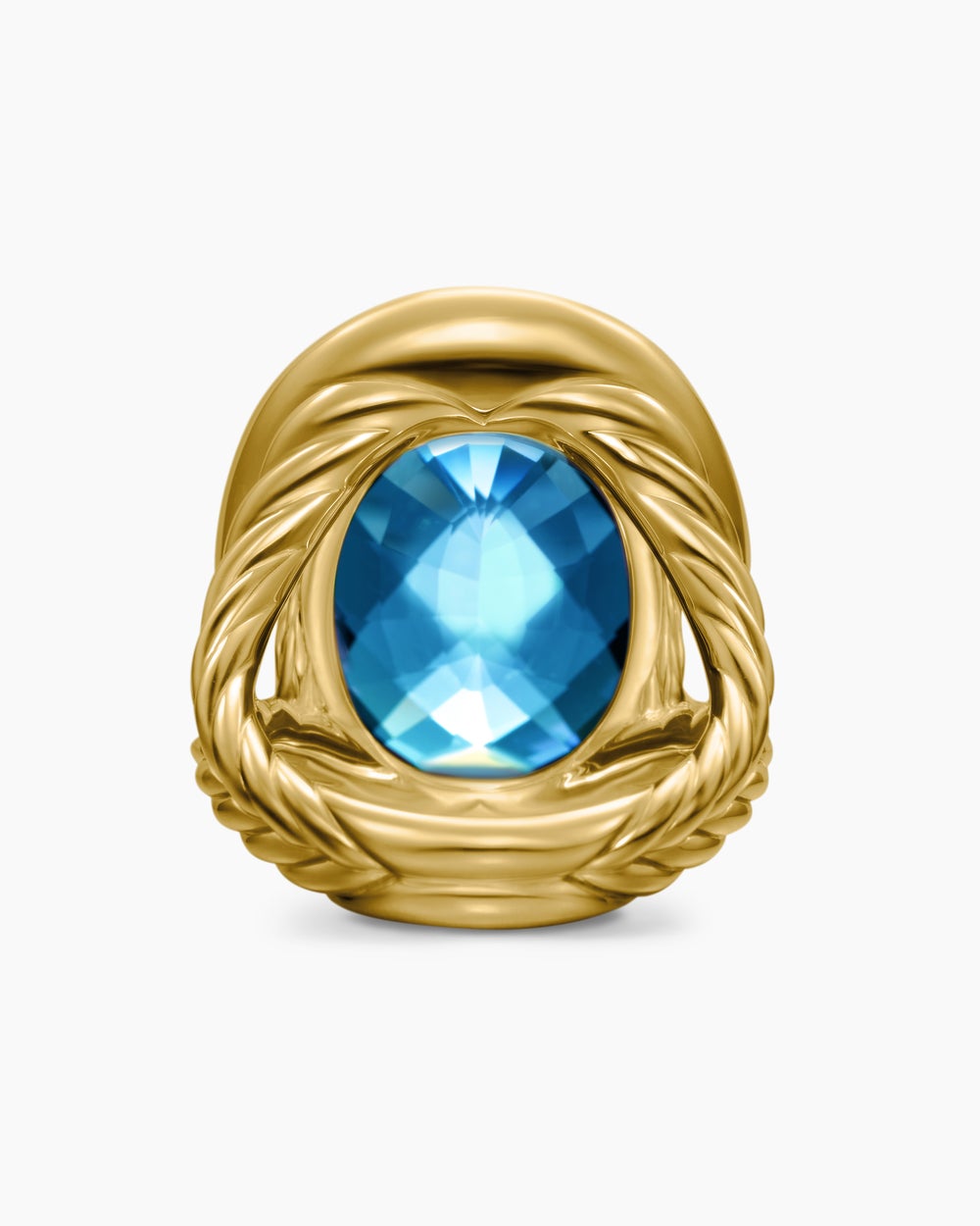 Bague Albion ovale en or jaune 18 carats avec diamants, 21 mm femmes