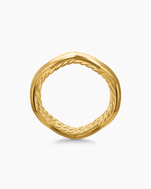 Womens Zig Zag Stax Ring in 18K Yellow Gold, 3mm