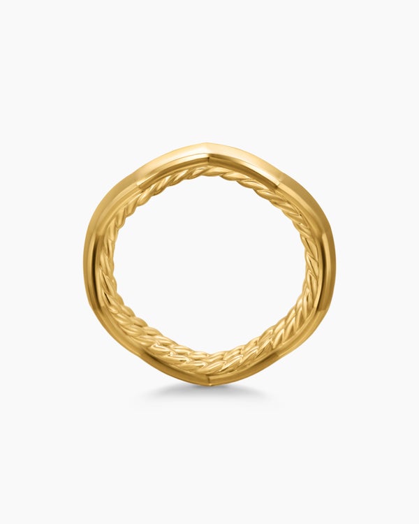 Zig Zag Stax Ring in 18K Yellow Gold, 3mm