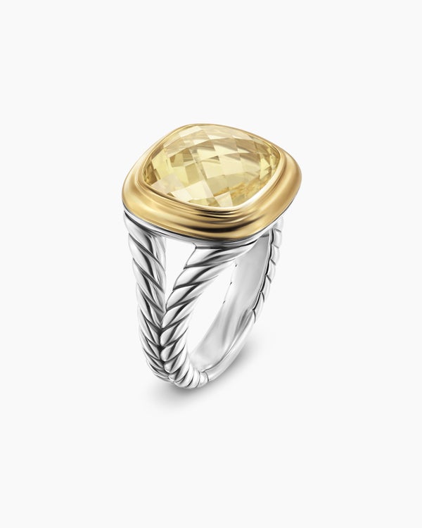 Albion Ring in Sterling Silver with 18K Yellow Gold, 11mm