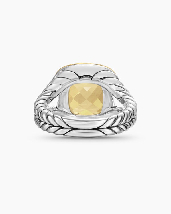 Albion Ring in Sterling Silver with 18K Yellow Gold, 11mm
