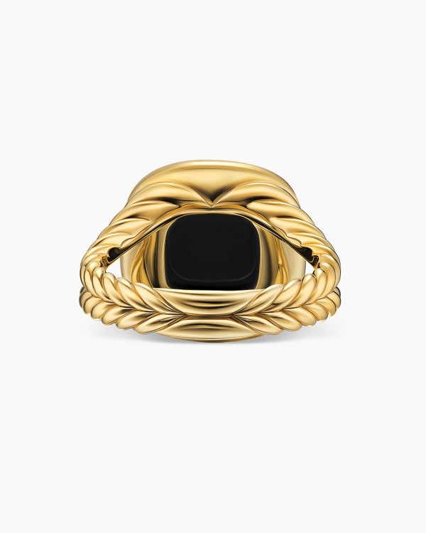 Albion Ring in 18K Yellow Gold with Diamonds, 11mm