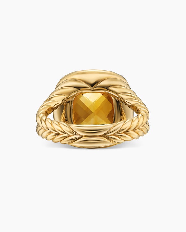 Albion Ring in 18K Yellow Gold with Diamonds, 11mm