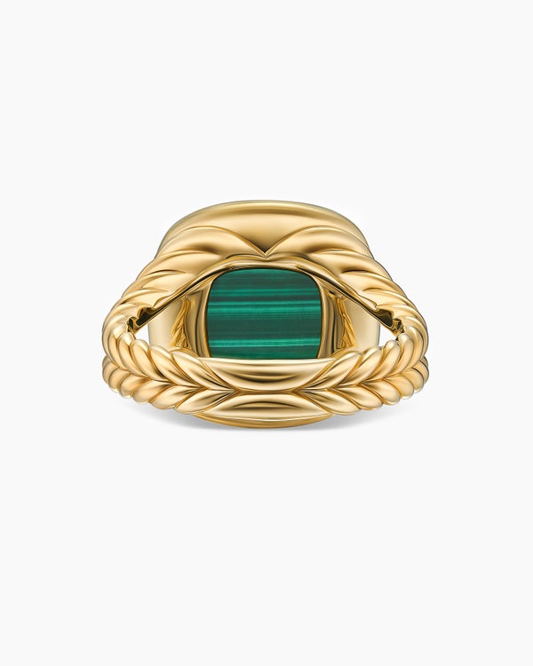 Albion Ring in 18K Yellow Gold with Diamonds, 11mm