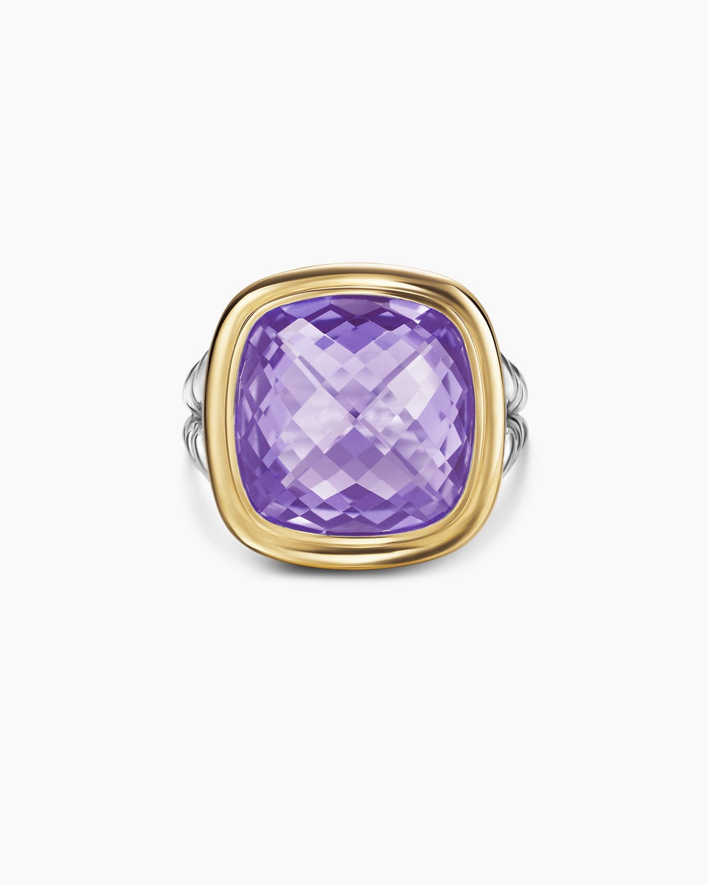 Bague Albion en argent sterling avec or jaune 18 carats, 15 mm femmes