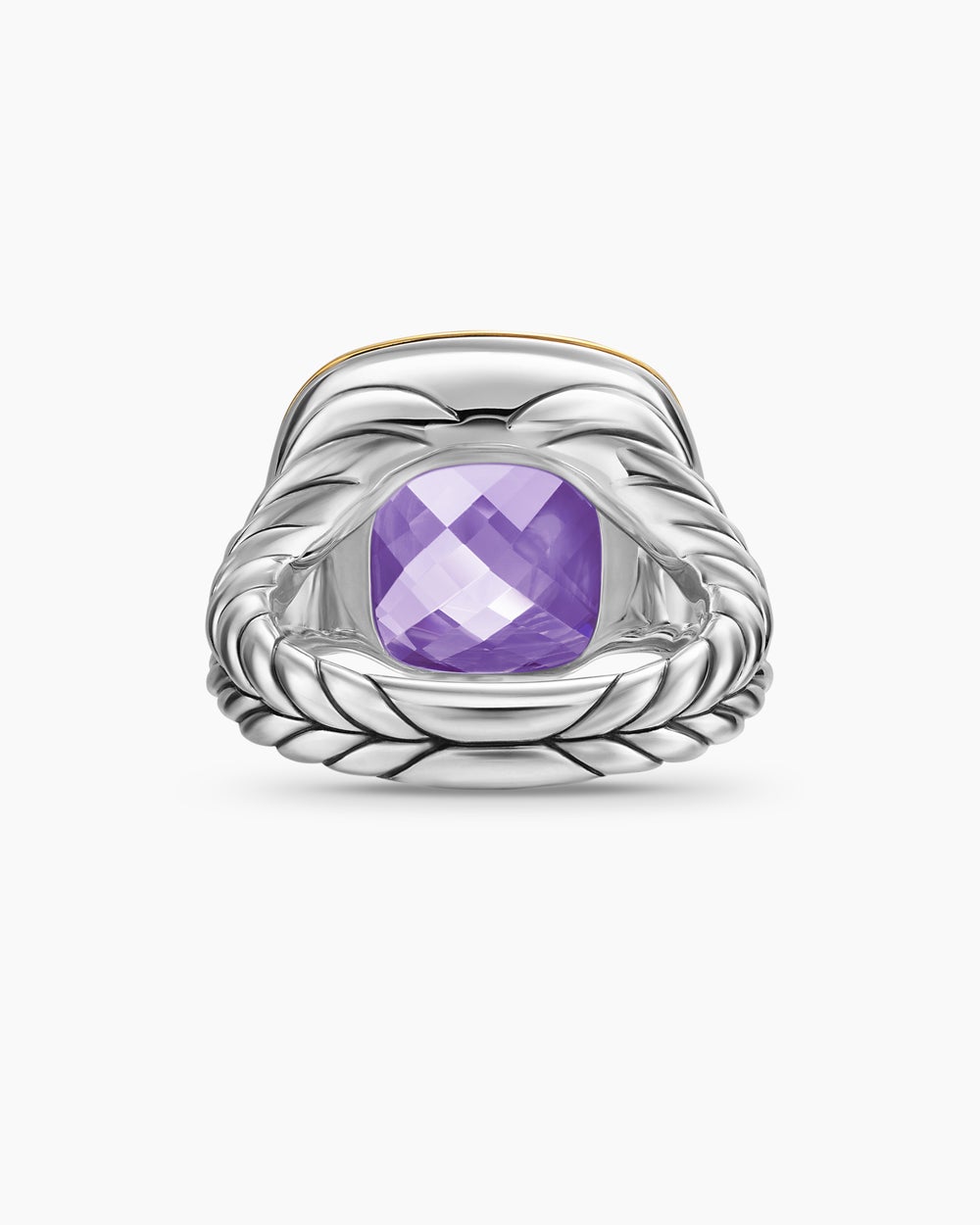 Bague Albion en argent sterling avec or jaune 18 carats, 15 mm femmes