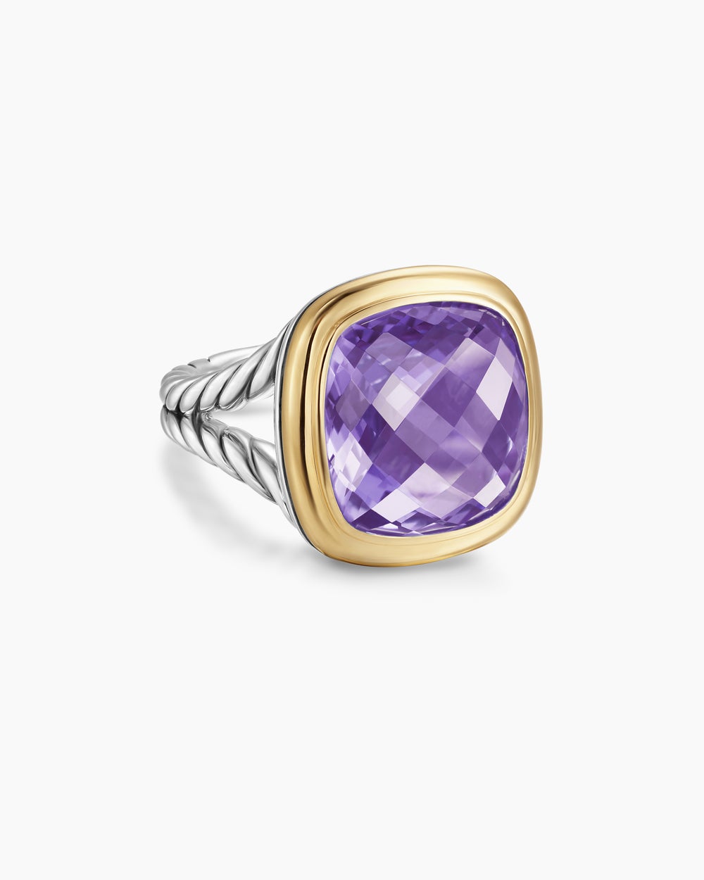Bague Albion en argent sterling avec or jaune 18 carats, 15 mm femmes